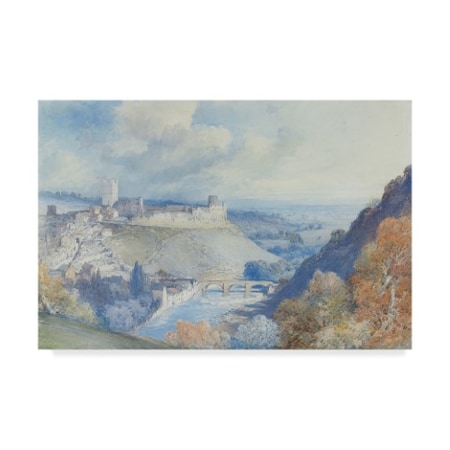 William Callow 'Richmond Castle And Town Yorkshire ' Canvas Art,12x19